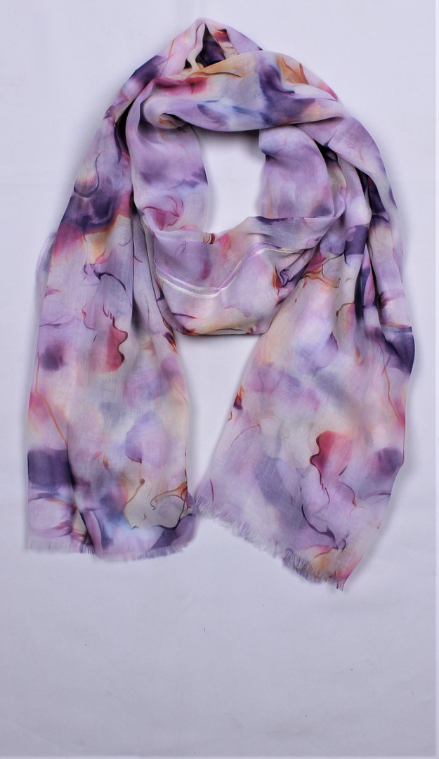 Alice & Lily printed scarf  lilac Style : SC/5008LIL image 0